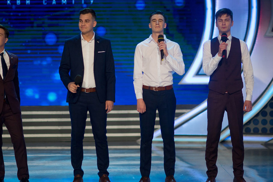 КВН 2018. «Волжане — СамГТУ», Самара. Первая 1/2 финала Премьер-лиги. Приветствие.