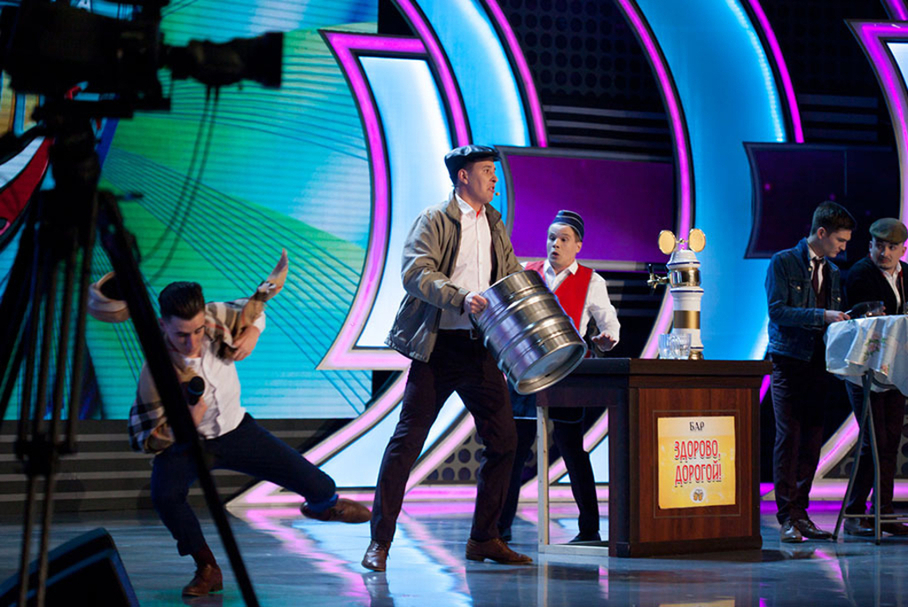 КВН 2018. «Волжане — СамГТУ», Самара. Первая 1/2 финала Премьер-лиги. Приветствие.