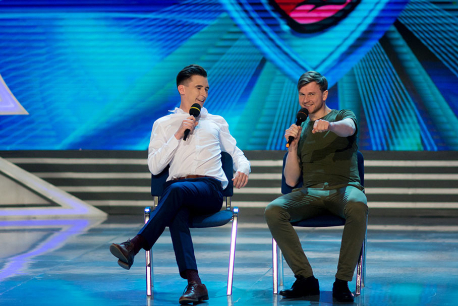 КВН 2018. «Волжане — СамГТУ», Самара. Первая 1/2 финала Премьер-лиги. Приветствие.