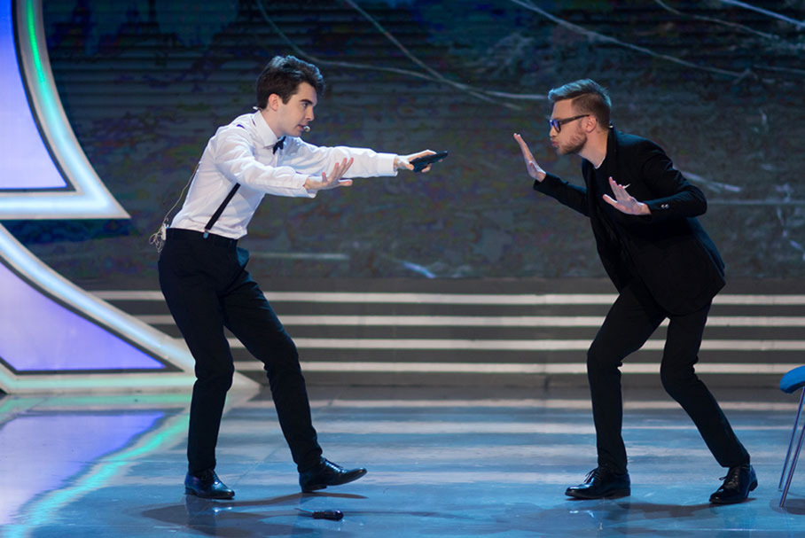 КВН 2018. «Актеры», Санкт-Петербург. Вторая 1/2 финала Премьер-лиги. Приветствие.