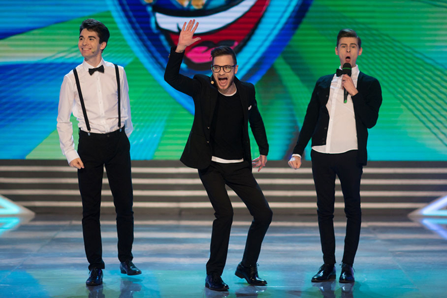 КВН 2018. «Актеры», Санкт-Петербург. Вторая 1/2 финала Премьер-лиги. Приветствие.